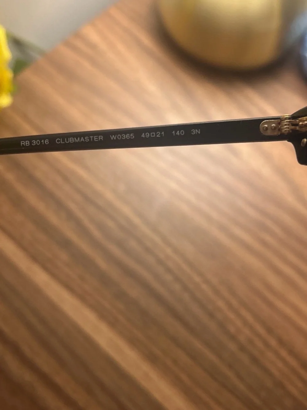Ray-Ban Clubmaster Sunglasses - Black & Gold
